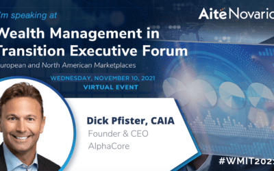 Dick Pfister to Speak at Wealth Management in Transition Executive Forum