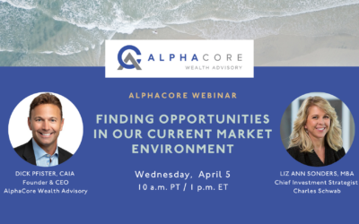 Upcoming Webinar – April 5: Finding Opportunities in Our Current Market Environment